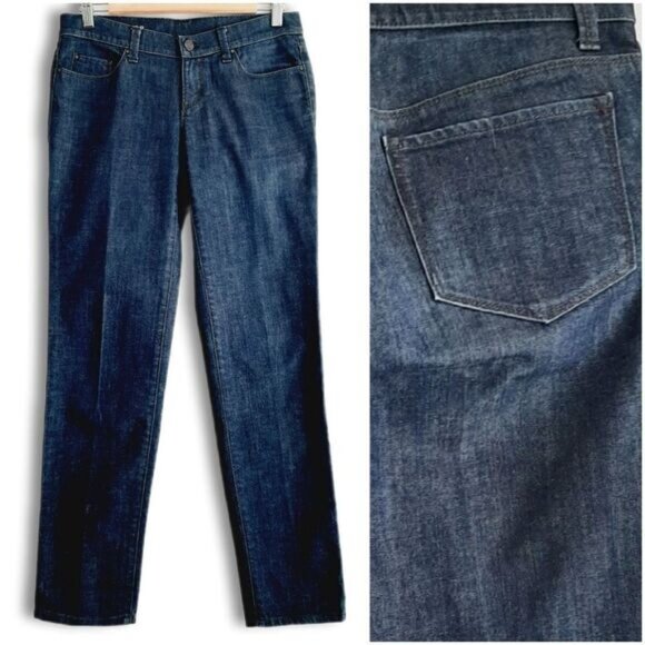 ANN TAYLOR Dressy Classic Blue Jeans Pants Sz 0 - Picture 1 of 11